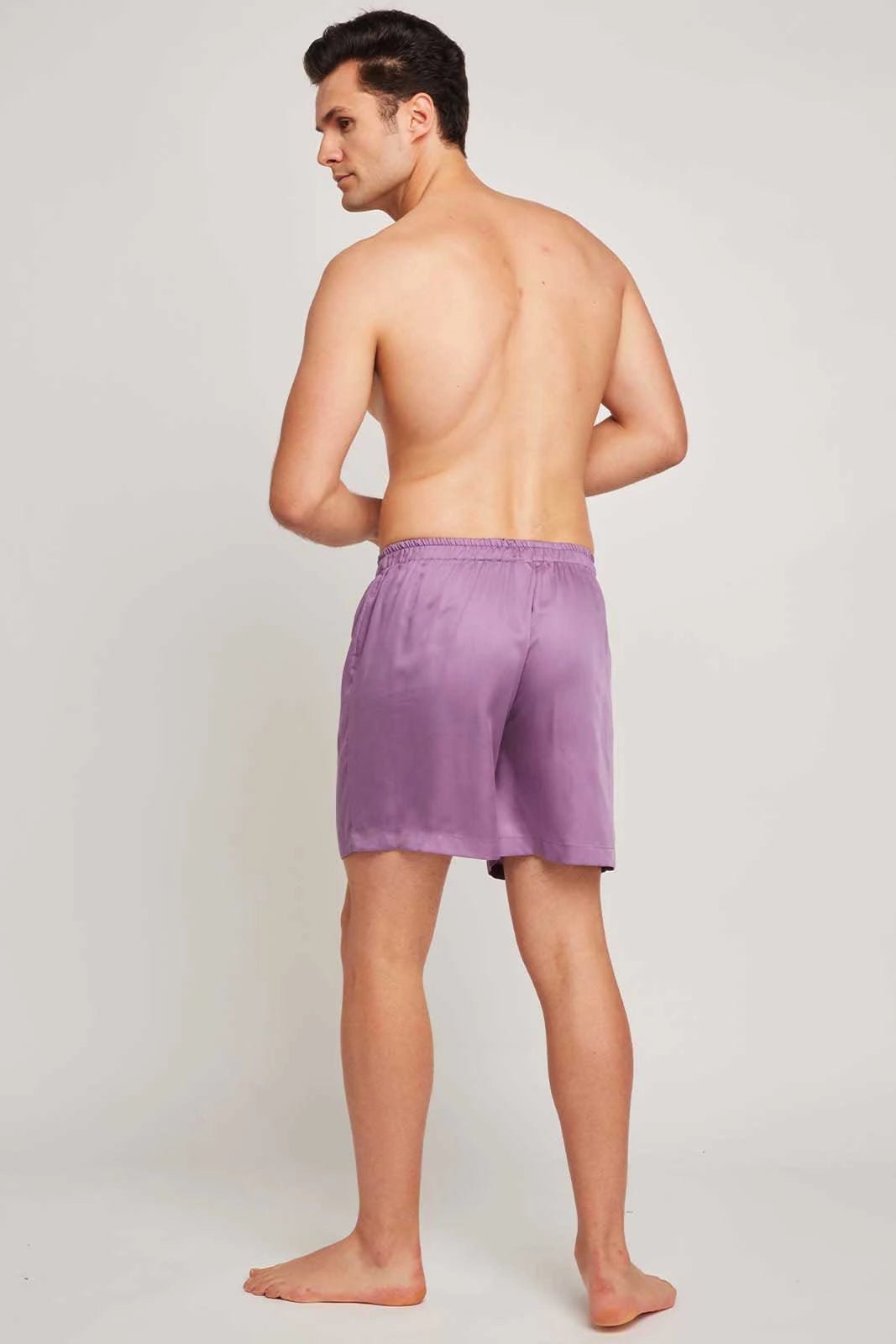 Mens Bamboo Boxer in Aubergine