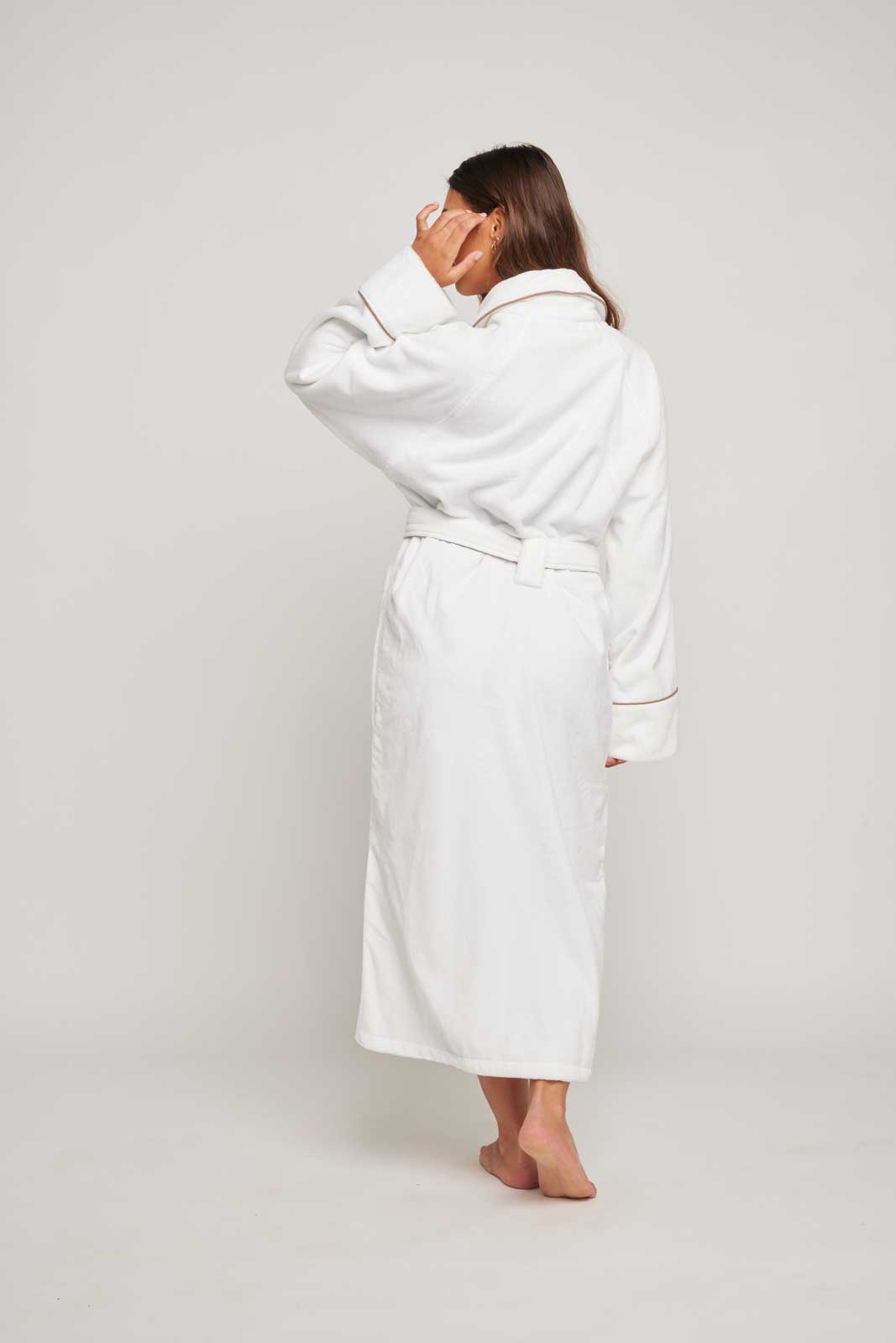 Collared Terry Robe Womens - Pasithea Sleep